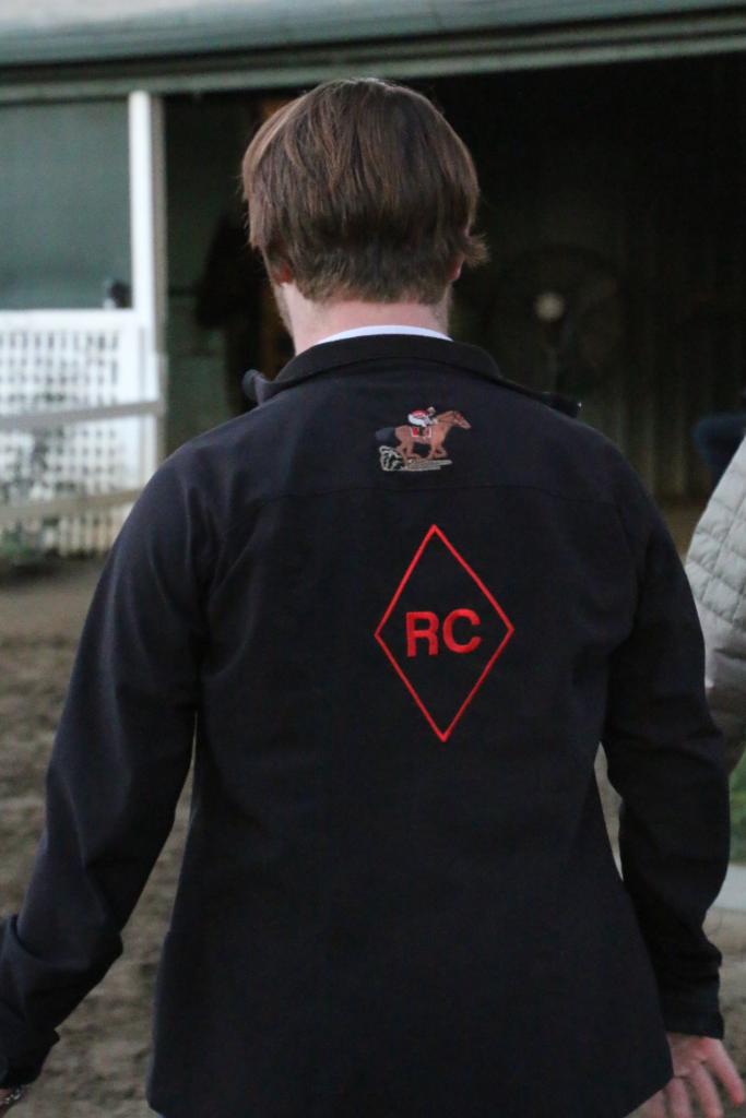 Colt Cunningham wearing a racing jacket from home. (Julie June Stewart photo)